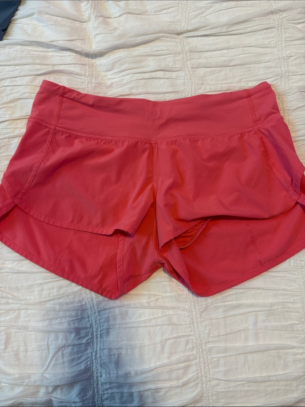 lululemon athletica pink speed short 4-way stretch